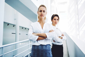 Bad-tempered business executive yelling on her employee after unfortunate meeting