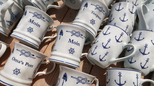 Moin Tasse Souvenir Ostfriesland K&uuml;ste