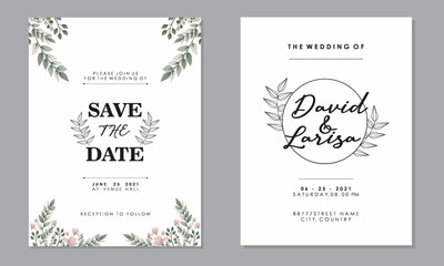 wedding invitation card templates with text, vector decorative greeting cards or invitation design backgrounds
