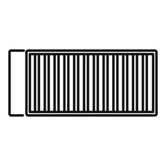 Ship cargo container icon. Outline ship cargo container vector icon for web design isolated on white background