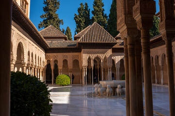 Fototapeta na wymiar La Cour des Lions de l’Alhambra