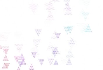 Light Blue, Red vector layout with lines, triangles.