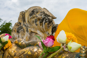 Reclining Buddha at Wat Lokayasutharam, Ayutthaya, Thailand