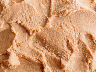Chicken liver pate close-up. Macro shot. Food background
