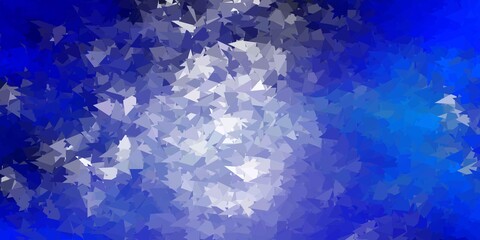 Light blue vector gradient polygon design.