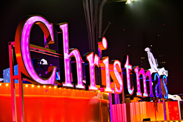 3d render of Merry Christmas sign