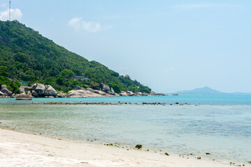 Fototapeta na wymiar Crystal Bay, Silver Beach beach view at Koh Samui island, Thailand
