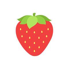 Simple strawberry vector illustration