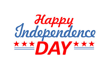 Happy independence day banner or card 