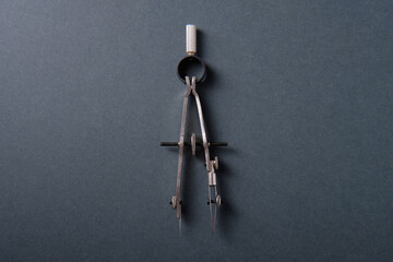 Caliper, plotting tools on a dark background