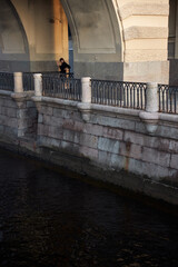 old stone bridge in the city