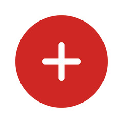 Add content vector icon. More options symbol for user interface app. Cross sign for website or mobile app. Minimal. Simple. First aid sign for print or multimedia platform. Plus icon. Button.