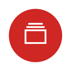 Album of photos vector icon. Photo gallery symbol for user interface app. Top overlapping pictures for website or mobile app. Photo collection sign for multimedia, Photographs bundle icon. Button.
