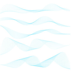 Abstract wave design element. Vector illustration.
