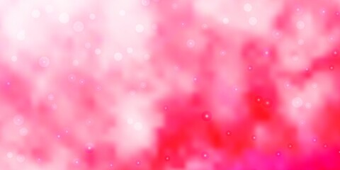Light Pink vector pattern with abstract stars. Colorful illustration in abstract style with gradient stars. Pattern for new year ad, booklets.