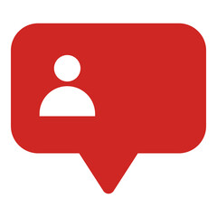 Follower notification icon. Globe. Follow count sign alarm. Social media feed. Influencer feed. Communication. Symbol for mobile app. Person Silhouette vector.