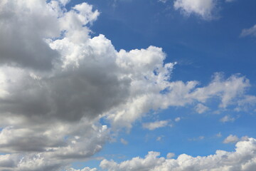 Blue sky and white clouds, beautiful nature