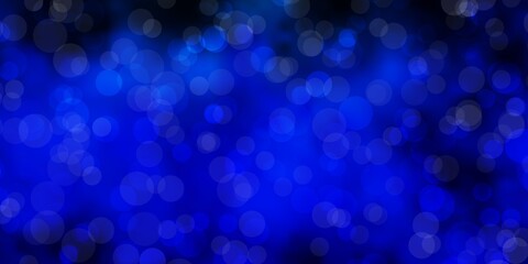 Dark Blue, Green vector layout with circles. Abstract illustration with colorful spots in nature style. Pattern for wallpapers, curtains.