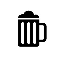 Beer icon, logo isolated on white background