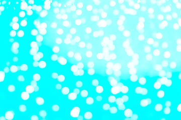 Blue abstract background color and blurry bokeh.