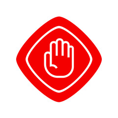 Obraz premium stop hand sign