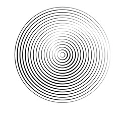 Lines in Circle Form . Spiral Vector Illustration .Technology round Logo . Design element . Abstract Geometric shape .