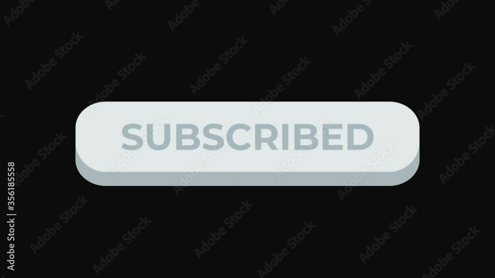 Poster Animated Subscribe Button Click for Social Media in 4k