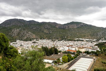 Obraz premium Ubrique, Cadiz. Spain. White villages of Andalusia in the park of Alcornocales