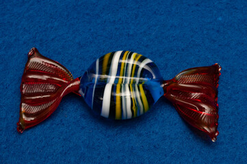 Colorful glass candy