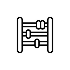 Abacus icon. Simple line, outline vector elements of Children's day icons for ui and ux, website or mobile application