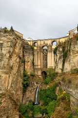 Puente Nuevo in Ronda, Spain spans the 120m deep chasm which divides the city.