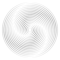 Fototapeta na wymiar Lines in Circle Form . Spiral Vector Illustration .Technology round Logo . Design element . Abstract Geometric shape .