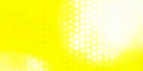 Light Yellow vector pattern in square style. Rectangles with colorful gradient on abstract background. Modern template for your landing page.