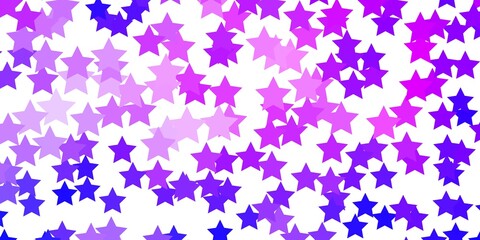 Naklejka na ściany i meble Light Pink, Blue vector pattern with abstract stars. Colorful illustration with abstract gradient stars. Pattern for websites, landing pages.