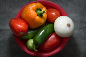 Verduras frescas tipicas de latinoamerica