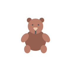Obraz na płótnie Canvas Teddy bear icon. Simple color vector elements of Children's day icons for ui and ux, website or mobile application