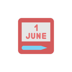 Sketchpad icon. Simple color vector elements of Children's day icons for ui and ux, website or mobile application