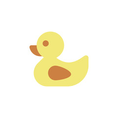 Duck icon. Simple color vector elements of Children's day icons for ui and ux, website or mobile application