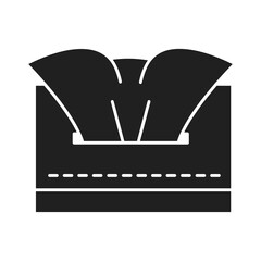 cleaning disinfection, tissue paper in box, coronavirus prevention sanitizer products silhouette style icon