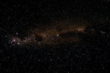 Stars and galaxy outer space sky night universe black starry background of shiny starfield
