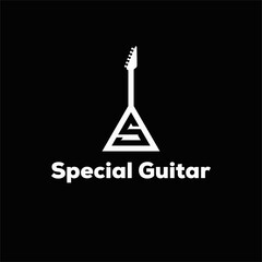 Special guitar logo desing unique