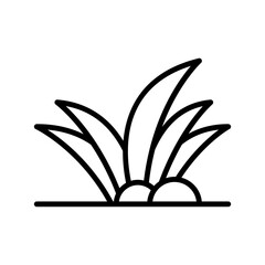 Plant, stone icon. Simple line, outline vector elements of wilderness icons for ui and ux, website or mobile application