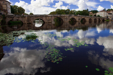 Fototapeta premium Bridge over French river