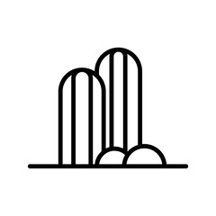 Cactus, stone icon. Simple line, outline vector elements of wilderness icons for ui and ux, website or mobile application