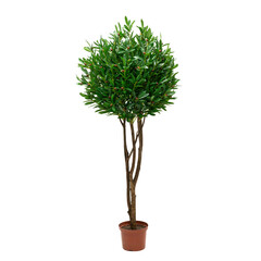 Artificial olive tree like real as modern evergreen ecological decoration for interiors of house,...