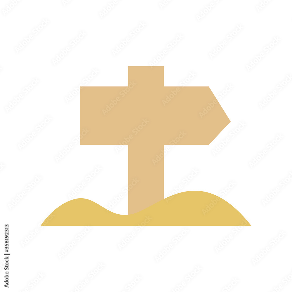 Poster sign, desert icon. simple color vector elements of wilderness icons for ui and ux, website or mobile