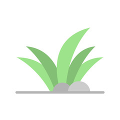 Plant, stone icon. Simple color vector elements of wilderness icons for ui and ux, website or mobile application