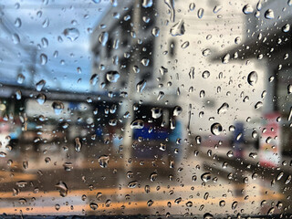 rain drops on window
