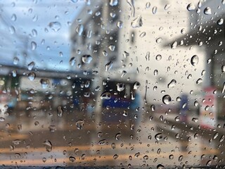 rain drops on window
