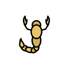 Scorpion, insect icon. Simple color with outline vector elements of wilderness icons for ui and ux, website or mobile application